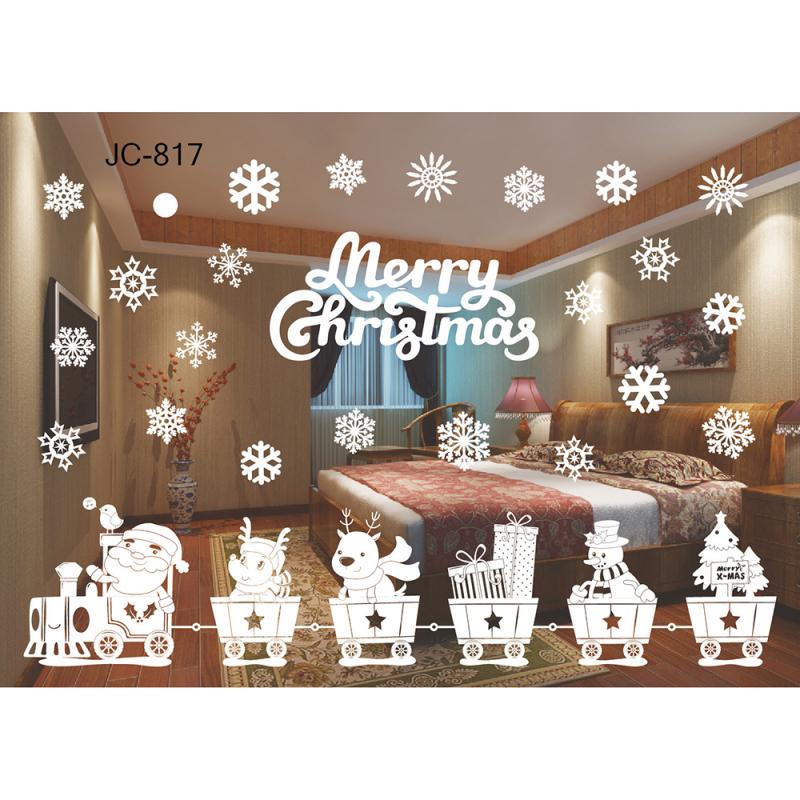 Xmas Christmas Window Decorations Stickers Snowflake Removable Home Decor US AG