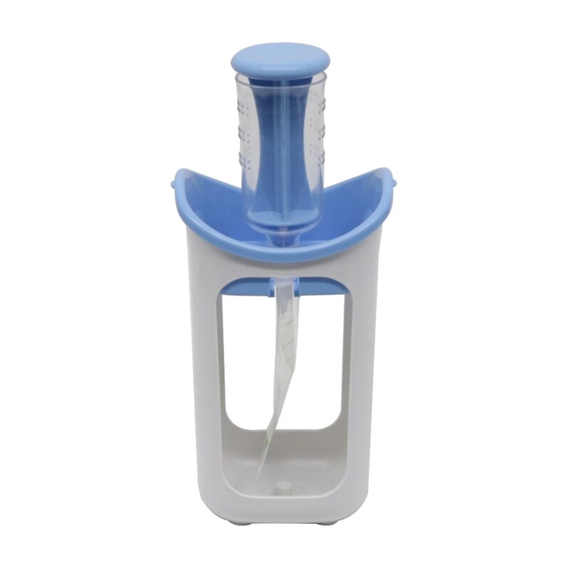 Squeeze estação de alimentos caseiro diy sacos dispensador de alimentos para bebê máquina de embalagem de armazenamento suco purê pacote de alimentação bolsas: Blue