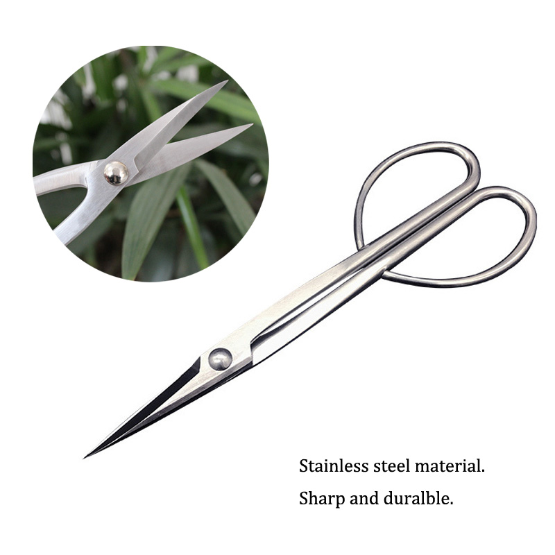 Herramienta de corte de poda de bonsái de acero inoxidable, tijeras para plantas y árboles, cortador de alambre para herramientas de poda de jardín: Morado