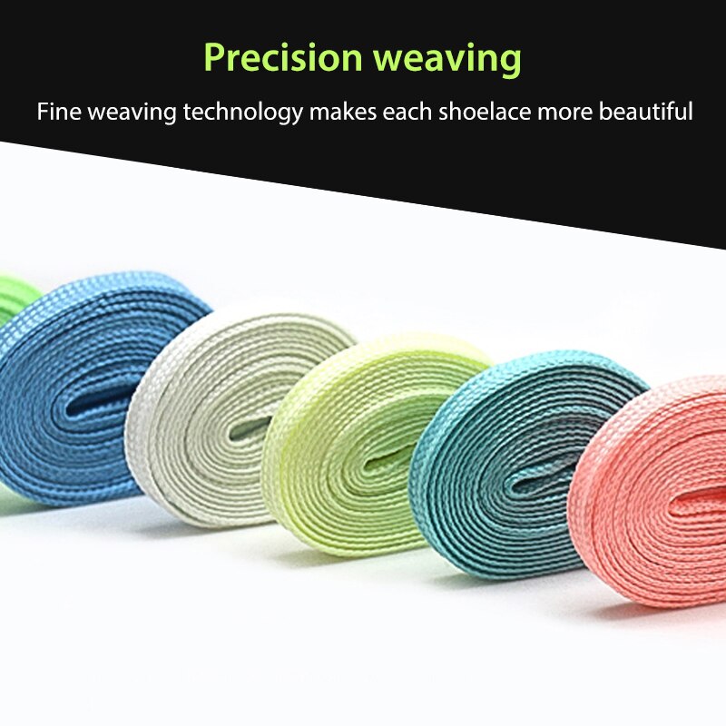 3 Paar 100Cm Snoep Kleur Lichtgevende Schoenveters Platte Sneakers Canvas Veters Glow In De Donkere Nacht Kleur Fluorescerende schoenveter