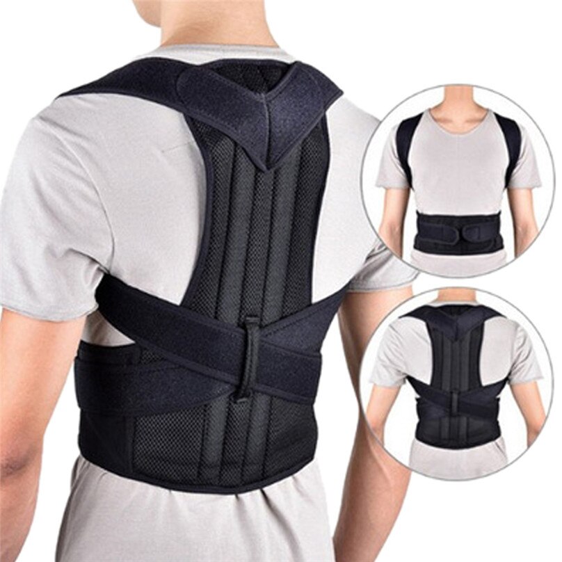 Posture Corrector Comfortable Back Support Brace Shoulders and Upper Back to Proper Position &4jj22
