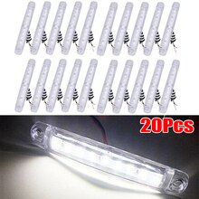 Truck Side Lights Turn signal White 20pcs Indicator Set Trailers 100x15mm Bus Car
