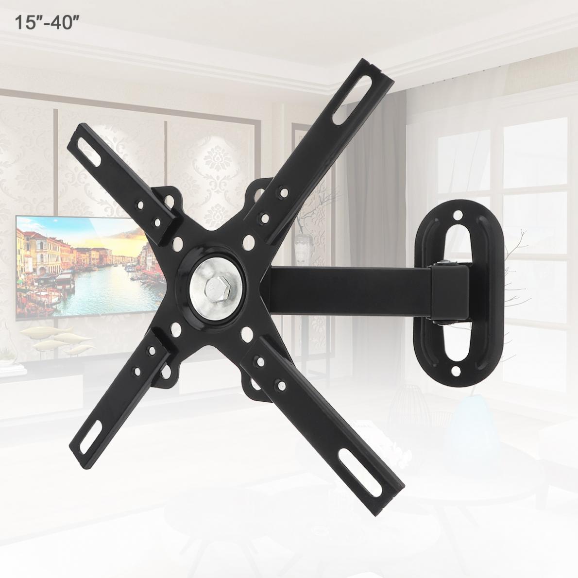 2PCS 12KG Adjustable 14 - 32 Inch TV Wall Mount Bracket Flat Panel TV Frame Support 30 Degrees for LCD LED Monitor Flat Pan