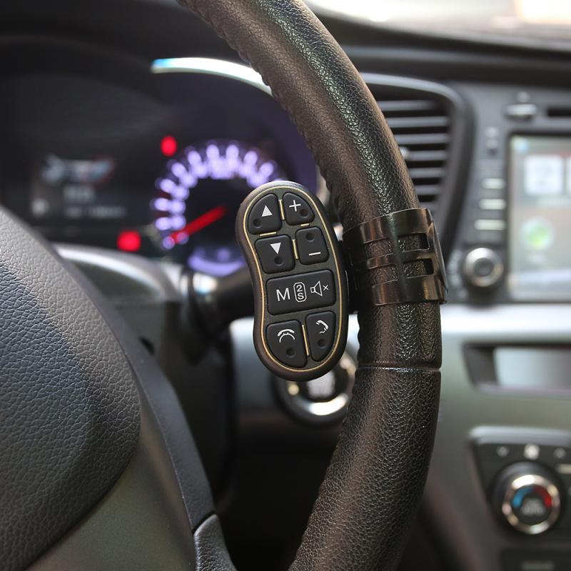 Multifunction Steering Wheel Modified Button Universal Wireless Car Steering Wheel 8-key Button Remote Control For DVD GPS: Default Title