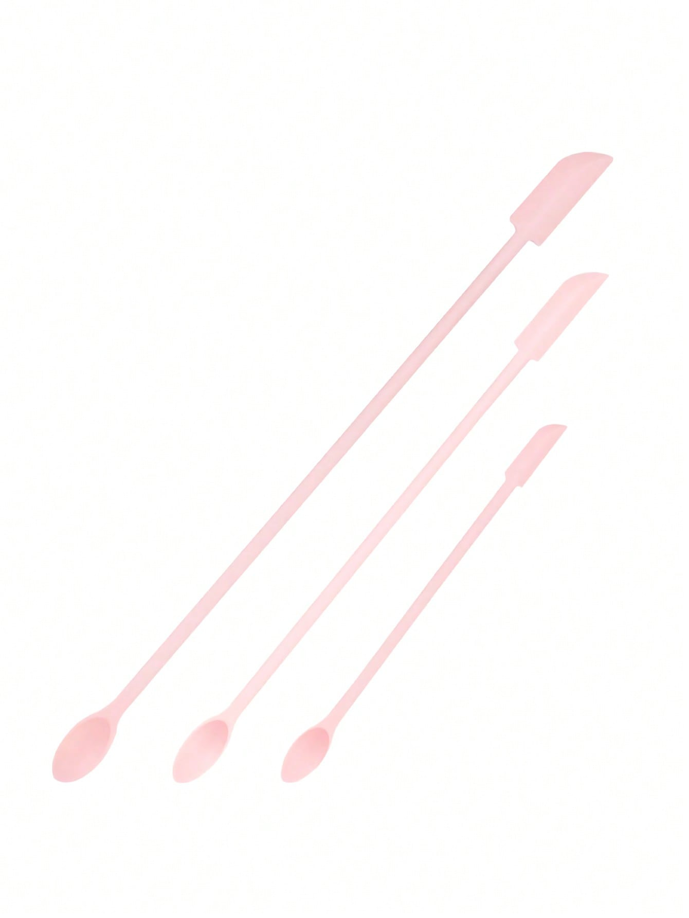 Espátula de maquillaje, juego de espátula de silicona, Mini espátula pequeña para botella de comida, espátula de belleza, tarro de loción pequeño, raspador para conseguir el último de Mak: Verde