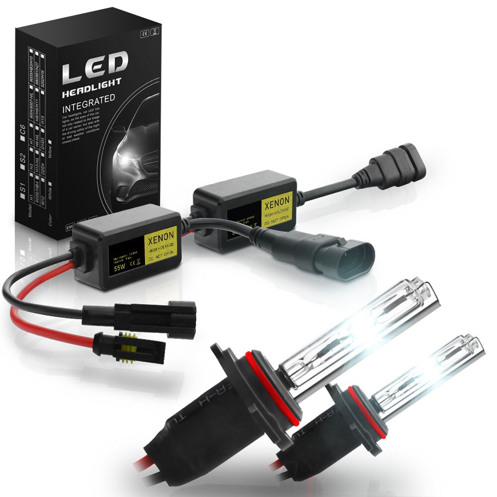 HID Xenon Headlight Conversion Kit - H1, H4, H7, 9005, H11, H3 Bulb Types, 6000K White