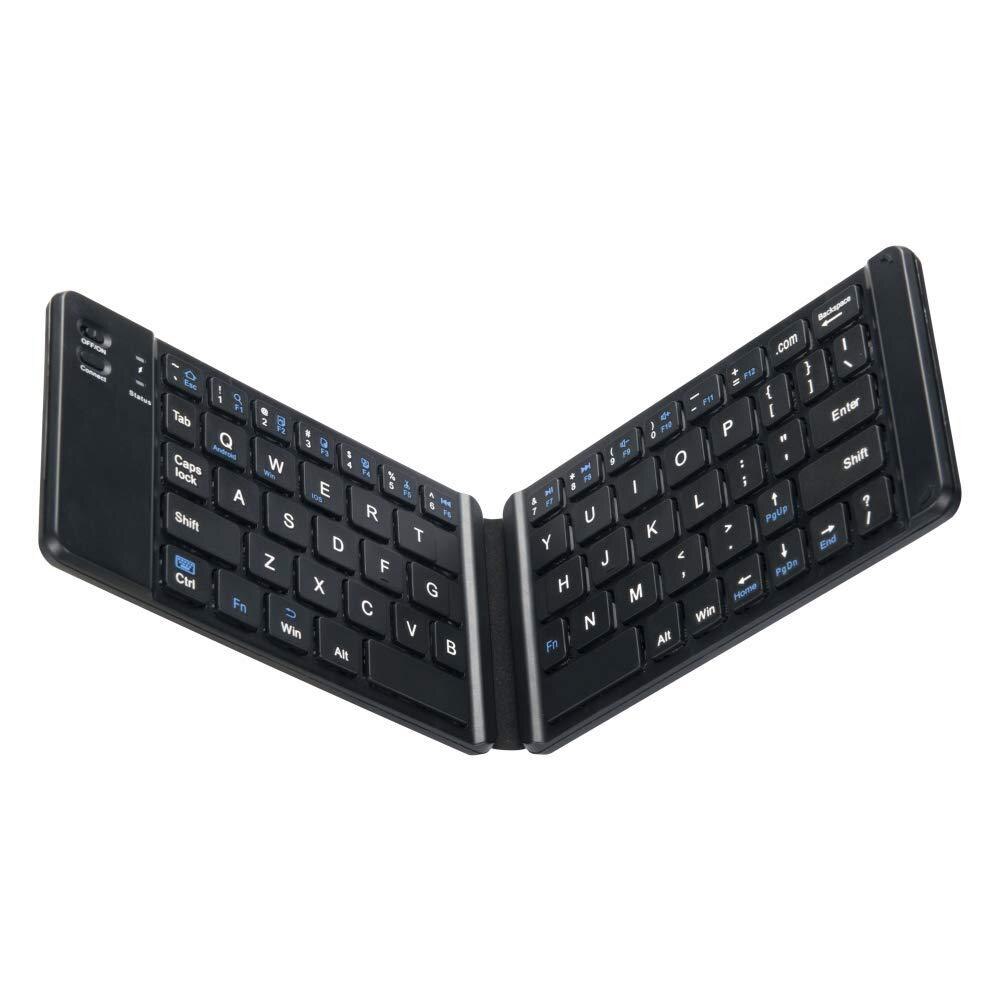 Two fold wireless Bluetooth Keyboard Portable Bluetooth keyboard Mini iPhone iPad Tablet Bluetooth Keyboard