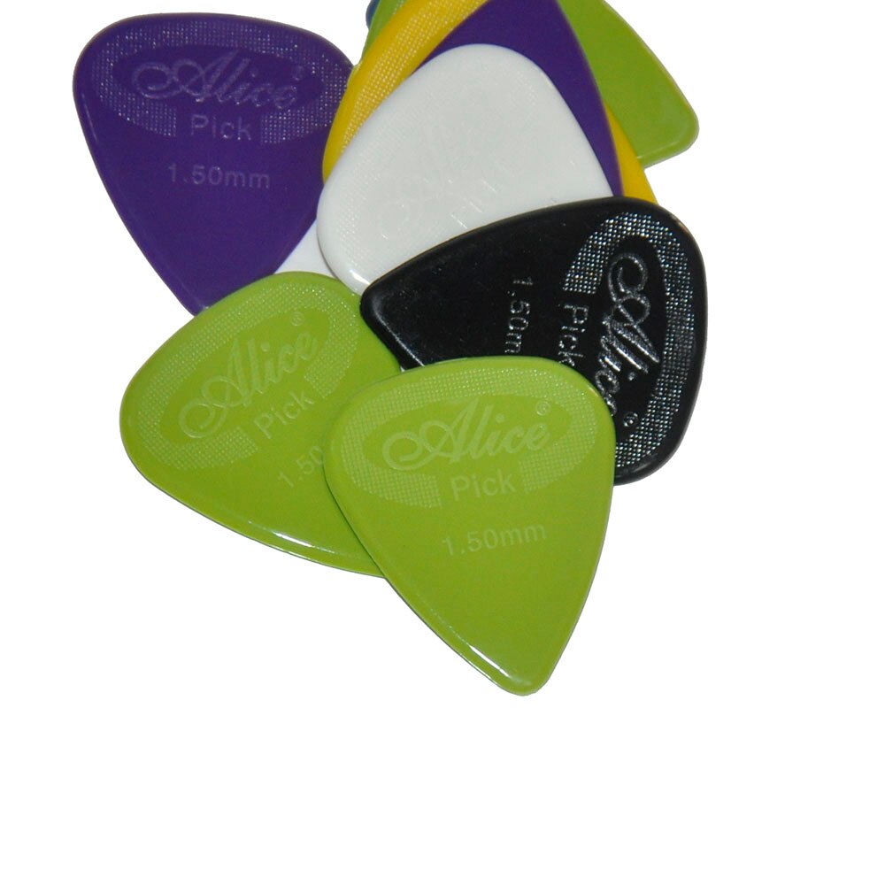 100pcs/pack Alice Projecting Nylon Guitar Picks Standard Plectra AP-100G Multi Thickness