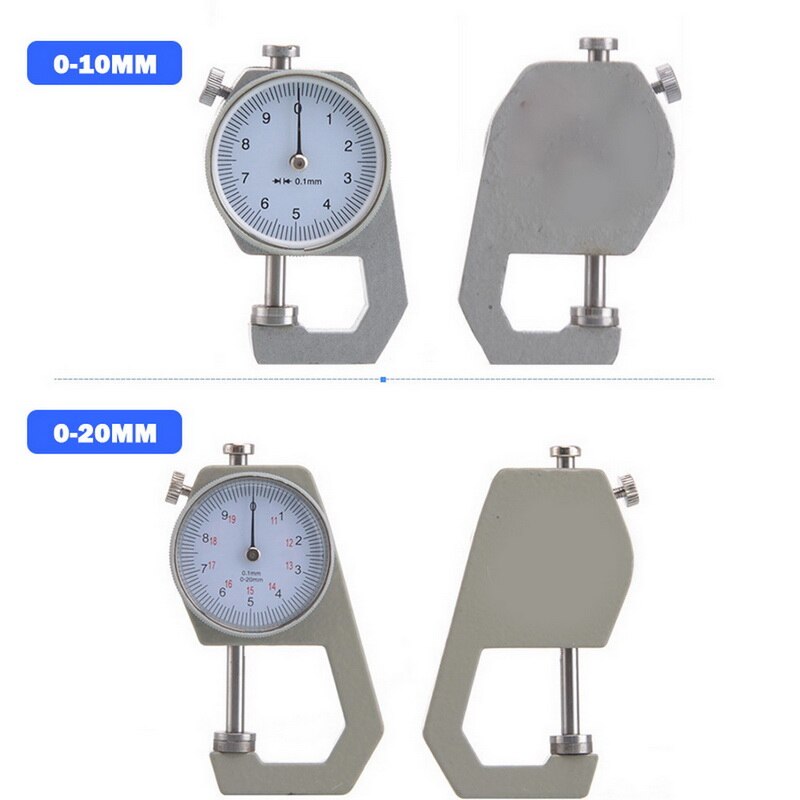 0-10/20mm Zifferblatt Dicke Messgerät Leder Papier Dicke Meter Tester Für Leder Flim Papier