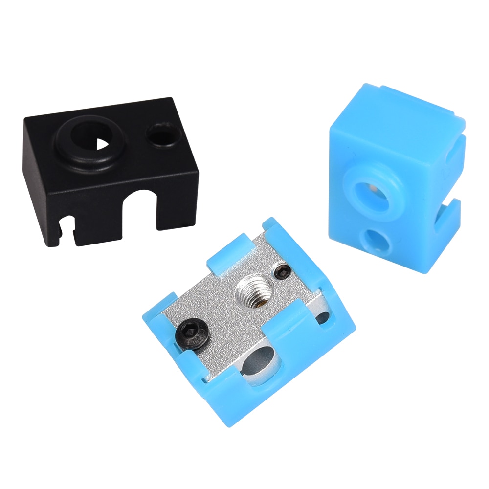 1/3/5PCS V6 Silicone Socks Support V6 Heated Block 3D Printer Parts Original J-head Hotend Bowden Extruder Reprap Heater Block