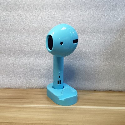 Giant earphone speaker, Bluetooth speaker, wireless portable speaker with basic Bluetooth mode, support FM radio microphone: blue