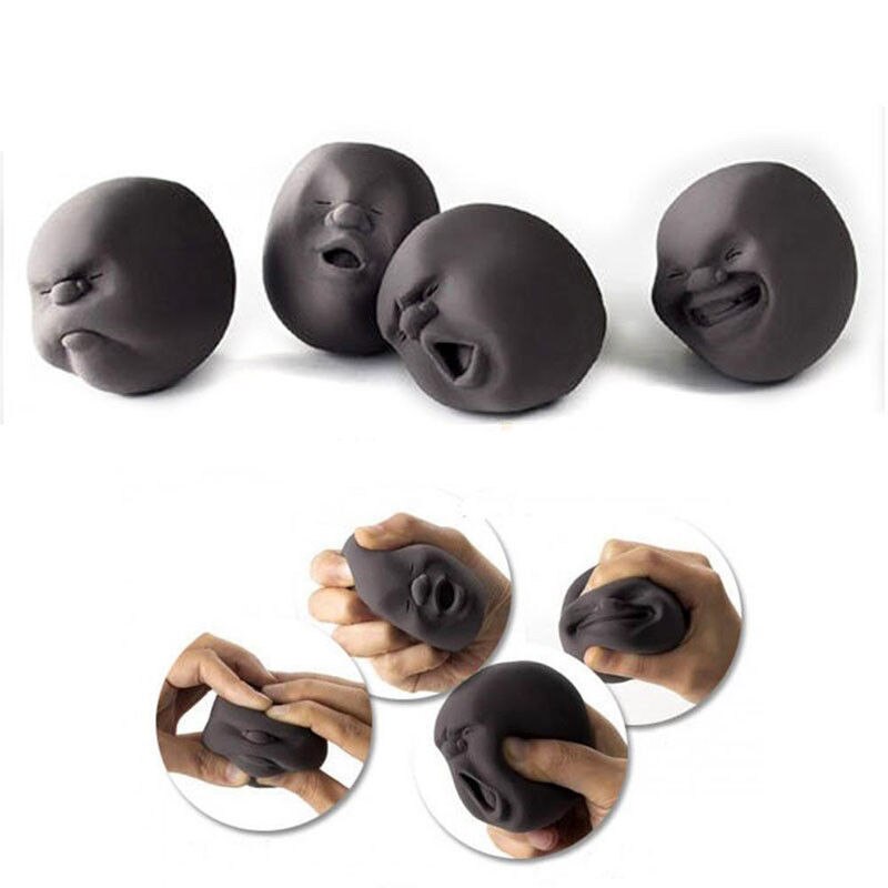 Novedosa Bola de ventilación para cara humana , juguete de oficina antiestrés, divertida pelota para exprimir la cara saludable,