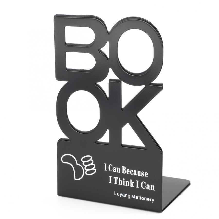 1Pair BOOK Characters Shape Book Stand Metal Bookends for School Home Table Decor bookends