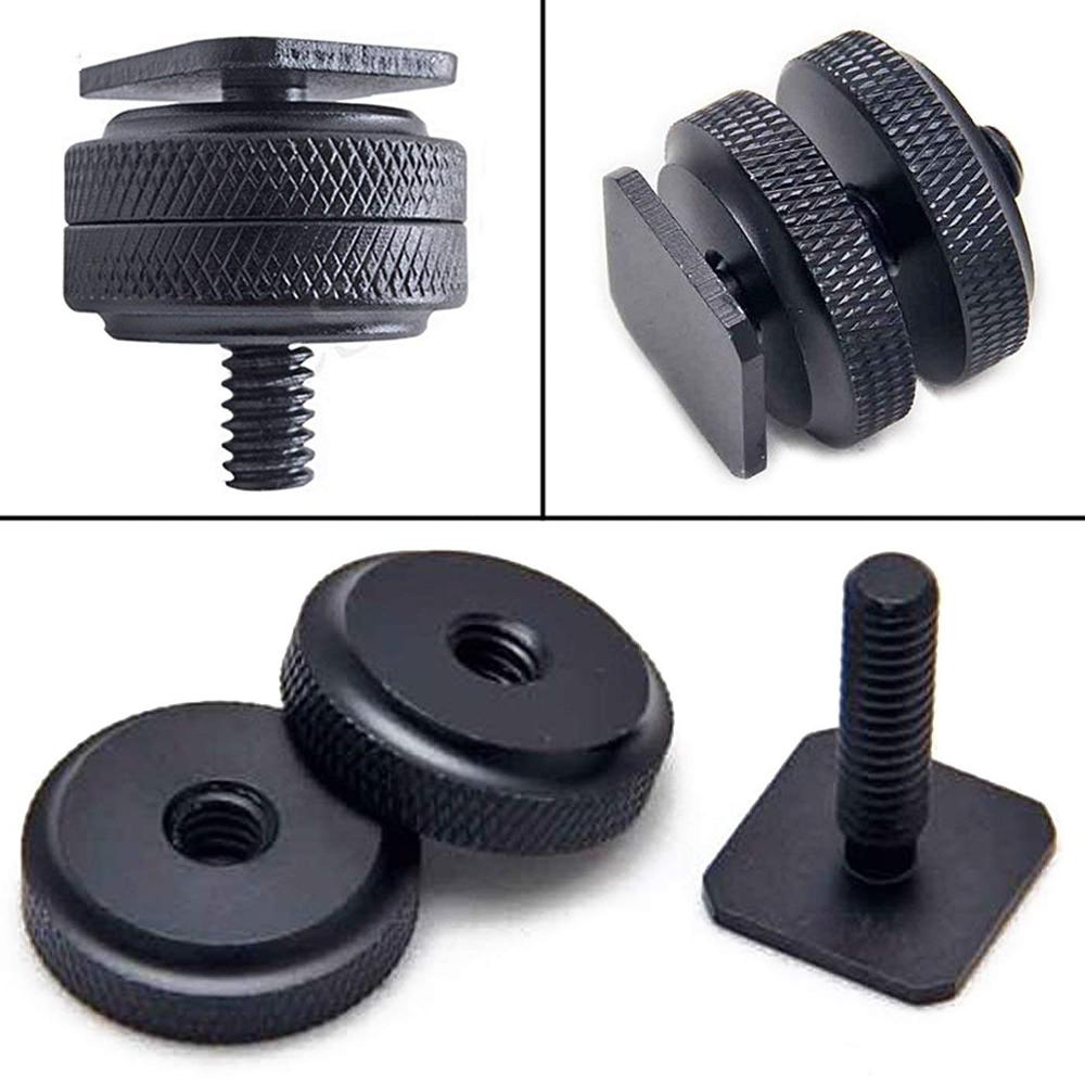 50pcs cheap price Durable Pro 1/4 Camera Mount Adapter for Tripod Screw to Flash Shoe