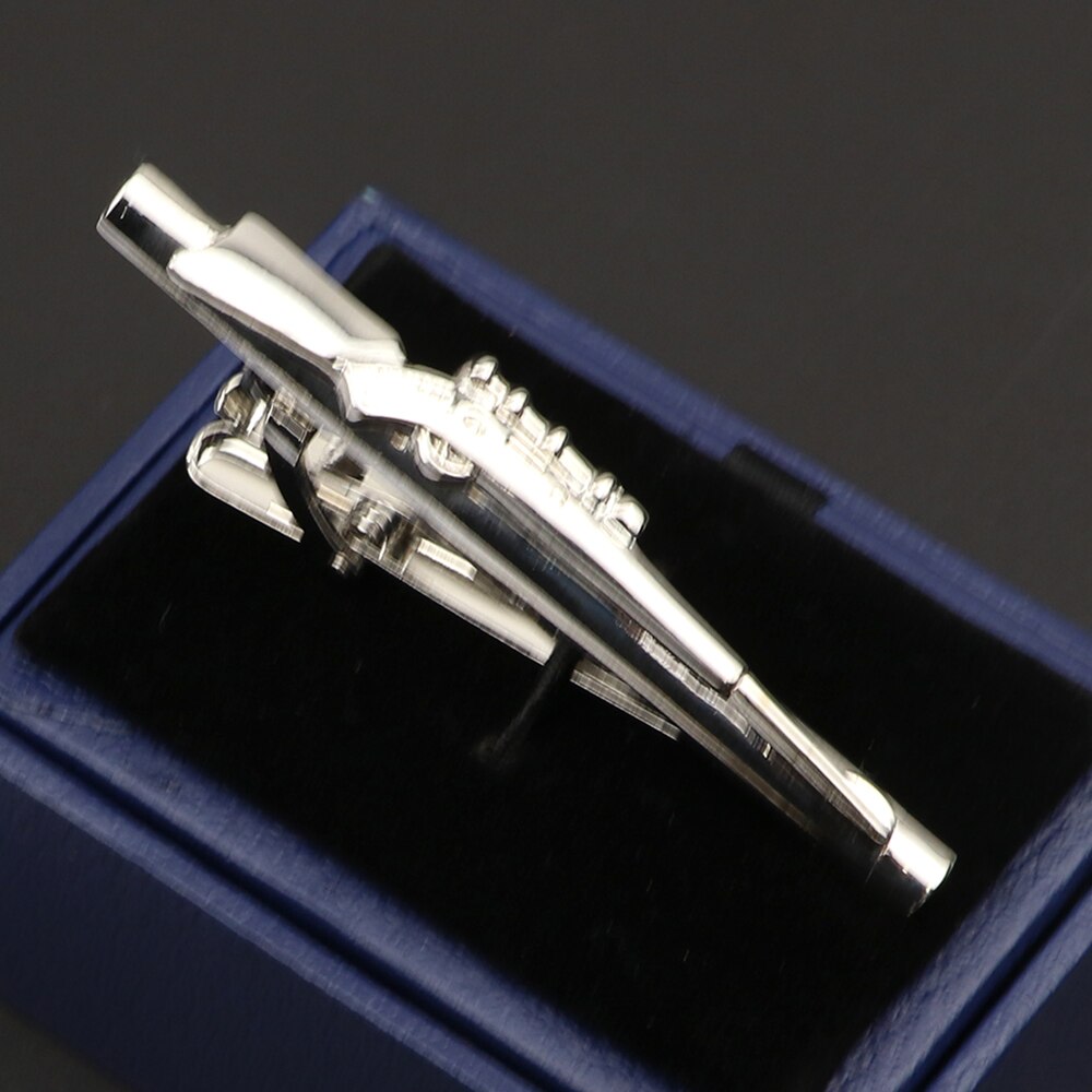 Pince à cravate en métal pour hommes, classique, or, épée d'avion, Chrome brillant, acier inoxydable, bijoux d'affaires, créatifs: 4