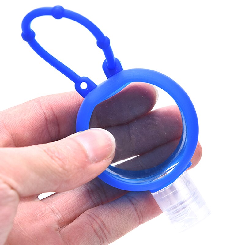 30ml Silicone Mini Hand Sanitizer Holder Travel Portable Safe Gel Holder Hangable Liquid Soap Dispenser Containers