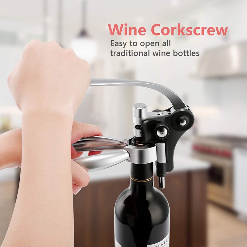 Lever Rabbit-Shaped Corkscrew Wine Openers Zinc Alloy Bottle Bottle for Home Use Kitchen Tools Accessories