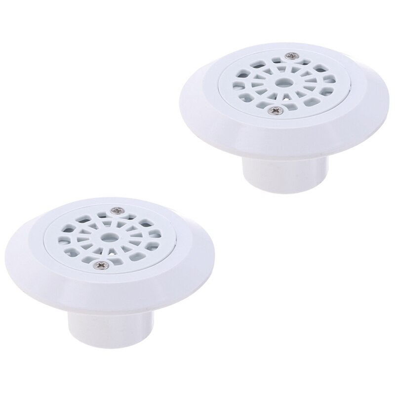 2Pcs Swimming Pool Accessories Replacement Round ABS Swimming Pool Drain Water Outlet: Default Title