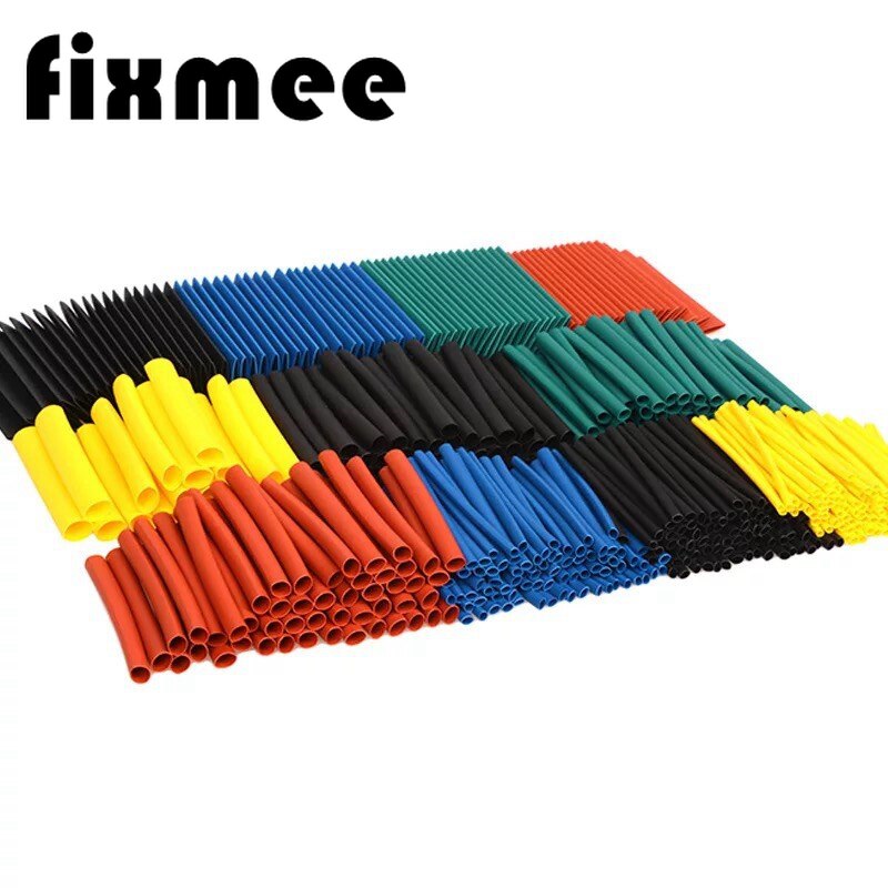 530pcs Heat Shrink Tube shrinkage ratio 2:1 Thermal contra Sleeve cable termoretractil pvc tubing Wrap Wire Cable Bagged