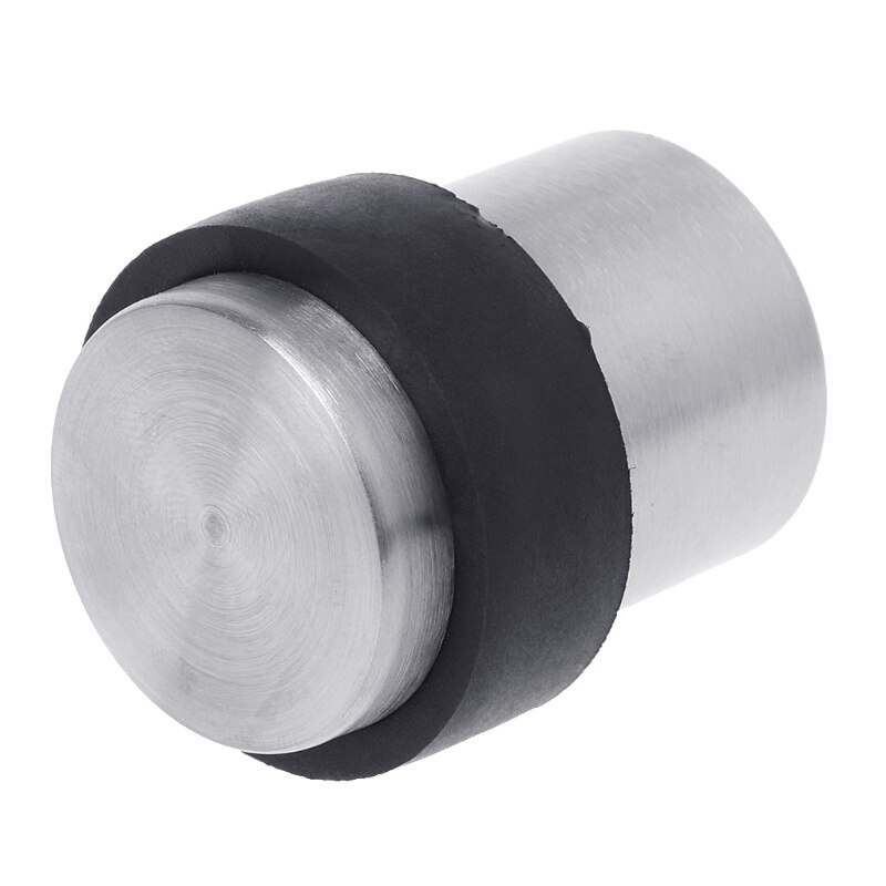 Door Stopper Stainless Steel Floor Mounted Fixed Door Rubber Stops Home Supplies
