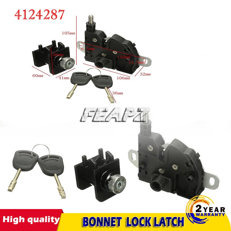 8T1A16700AA 4956236 4124287 BONNET HOOD LOCK LATCH FOR FORD TRANSIT MK6 MK7 2000 CONNECT 2002