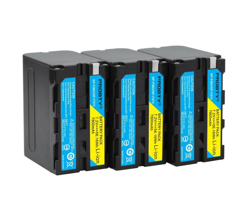 Np  f960 np f970 np-f960 np-f970 f950 batteri + ledet usb-lader til sony plm -100 ccd-trv 35 mvc -fd91 mc1500c l10 tr555 vx2200e d77: 3 stk batteri