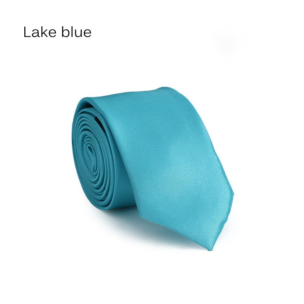 Mode Casual Slanke Effen Heren Effen Magere Hals Feestbruiloft Stropdas Zijden Stropdas