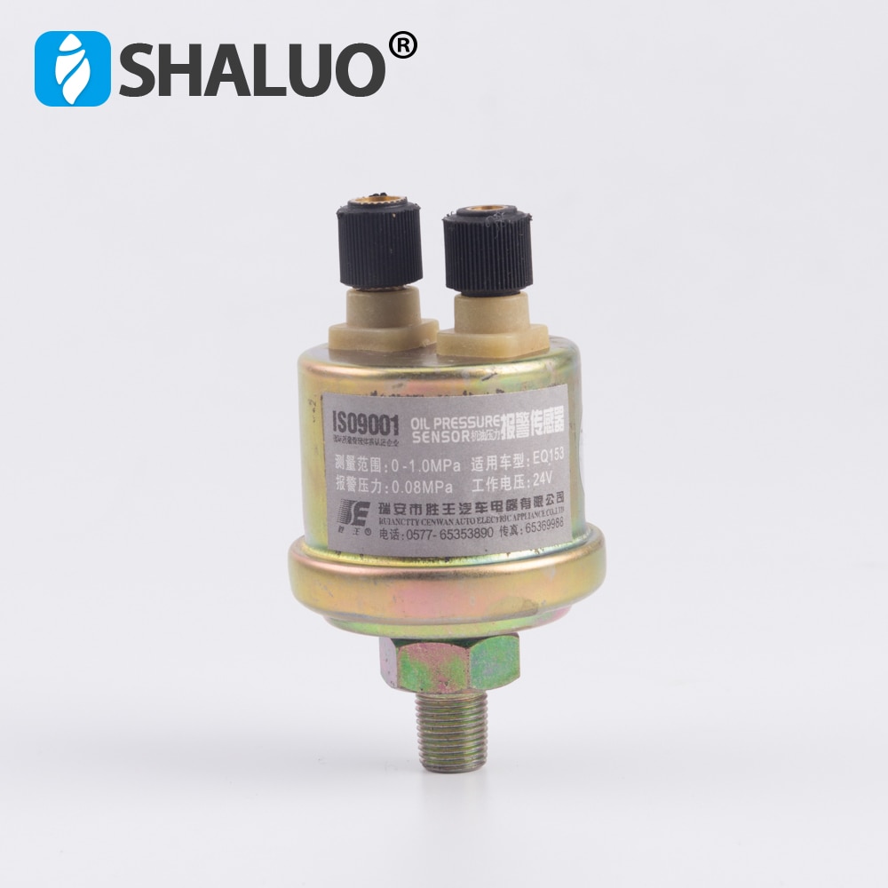 10mm Oil pressure sensor EQ153 Alarm pressure plug 0.08MPa Stepping motor sensor electronic components transmitters 6-24V 0-1MPa