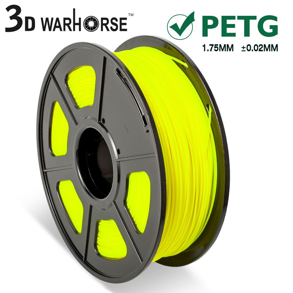 PETG 3D Printer Filament 1.75mm Dooling PETG 3D Filament Consumables 1KG/2.2LBS: Yellow