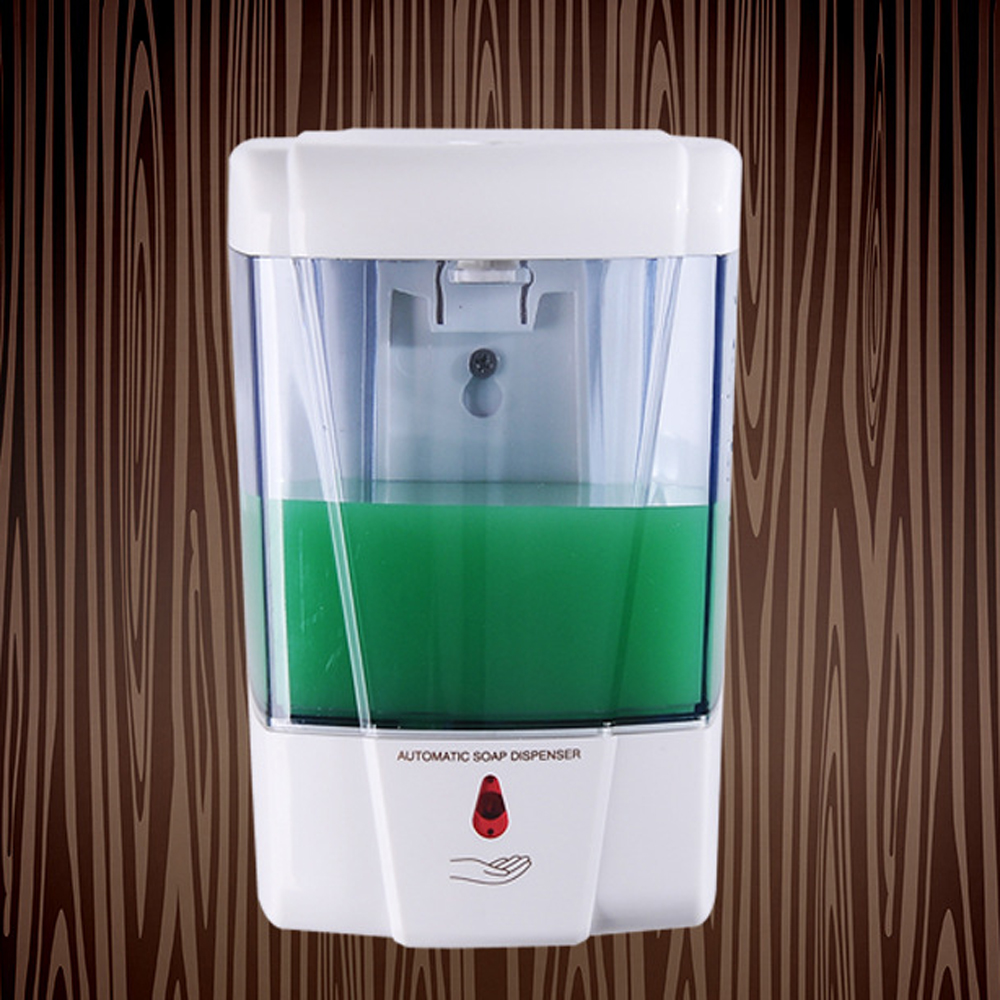 Zeepdispenser Muur Gemonteerde 600Ml Automatische Smart Sensor Vloeistof Voor Badkamer Keuken Hand Gratis Automatische Zeepdispenser