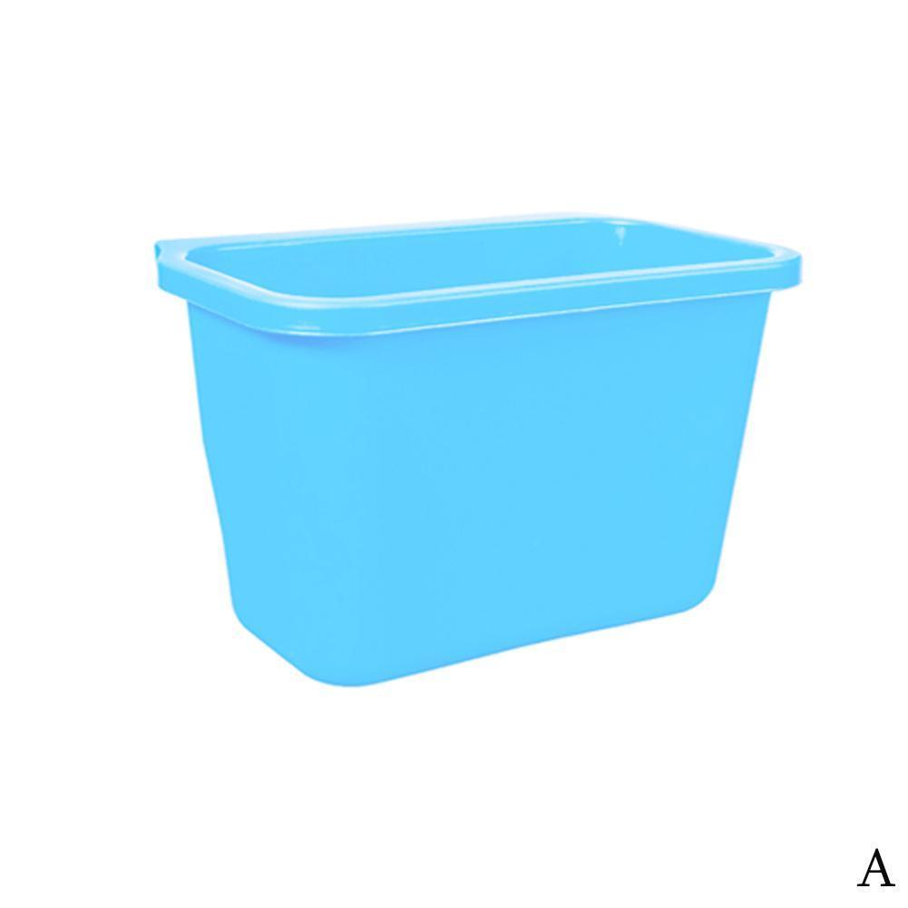 Hanging Trash Can In Kitchen Desktop Cabinet Storage Dustbin Bucket Rubbish Garbage Door Bin Trash Plastic Can C0X2: A