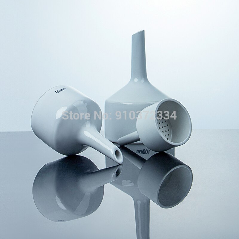 Embudo de porcelana Buchner de 40mm a 150mm Kit de filtros de laboratorio de química, herramientas, embudo poroso, 1 ud.