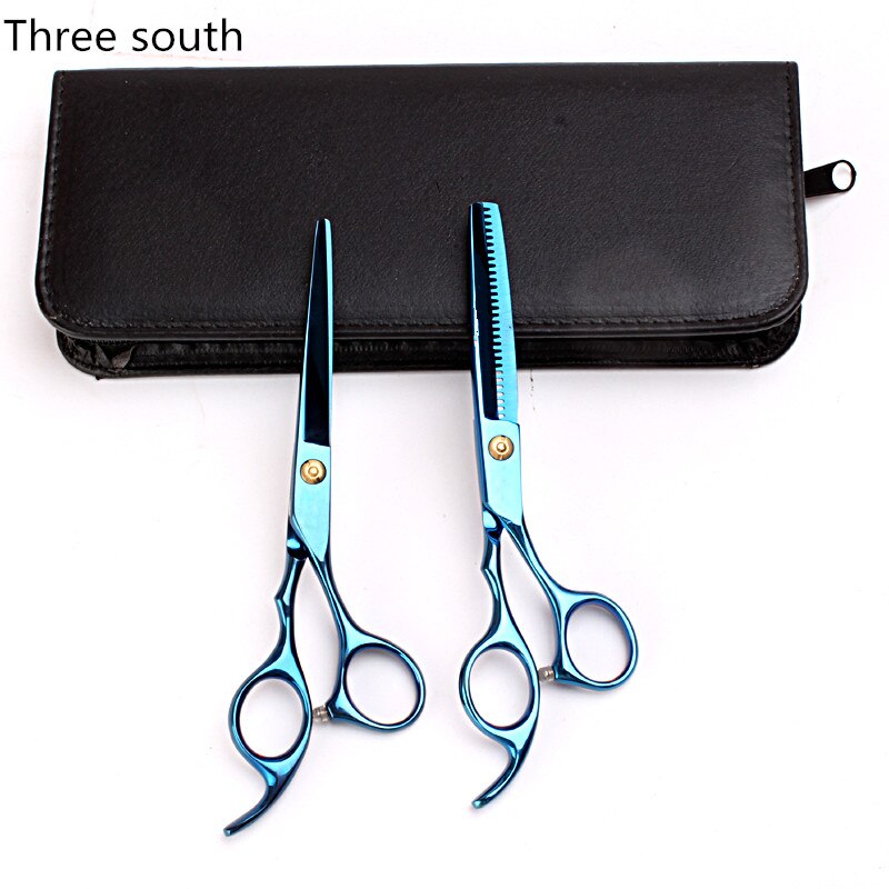 2 pieces /set. 6 Inch Hairdressing Scissors Hairdressing Scissors Women Hair Fortress Hairdresser'S Scissors High Q