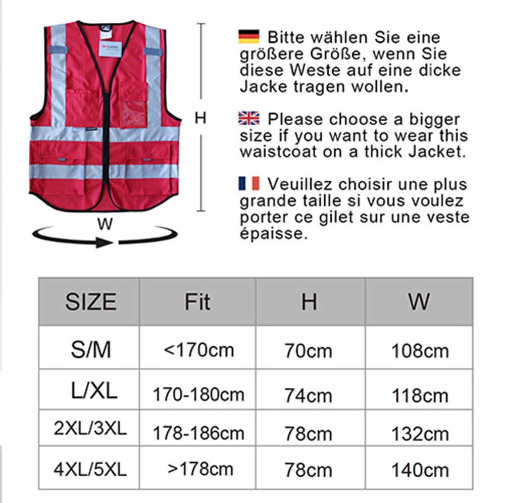 Personalisierte Salzmann 3M Multi-Tasche Arbeits Weste mit Einzelnen Farbe Brauch Impressum