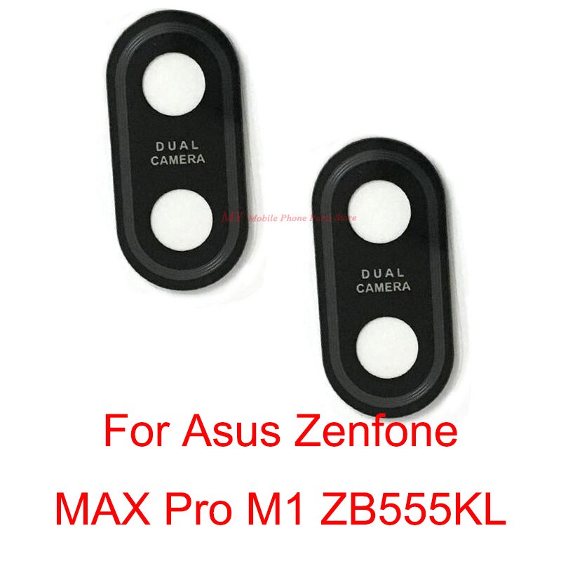 Lente de Cristal de cámara trasera para Asus ZenFone Max Pro M1 ZB555KL ZB601KL ZB602KL, cubierta de cristal de lente de cámara trasera con pegatina