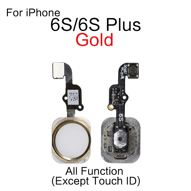 1 sztuk dla iPhone 5S 5SE 6 6S 7 8 Plus strona główna przycisk Flex Cable naprawa części: 6S 6SP Gold