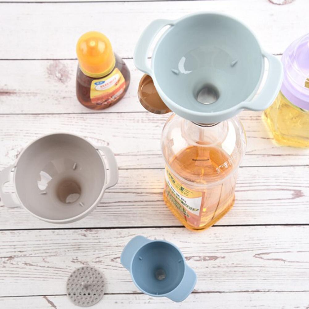 1Pcs Household Filter Multi-function Funnel Set Oil Plastic Wine Sub-packaging Tools Oil Funnel Kitchen Can Filter Hopper S Q3J3