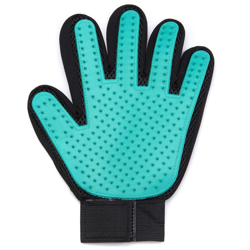 Guante para el cuidado del pelo de gato, guante para quitar el pelo, peine de silicona, guantes para cepillar de manera suave y eficiente, para masaje de limpieza de mascotas y perros
