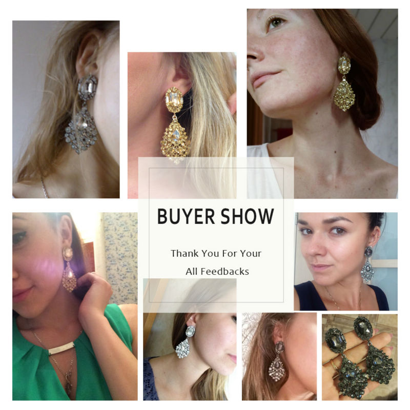 VEYO Luxe Oorbellen vol Strass Kristal Oorbellen Lange Oorbellen Voor Vrouw