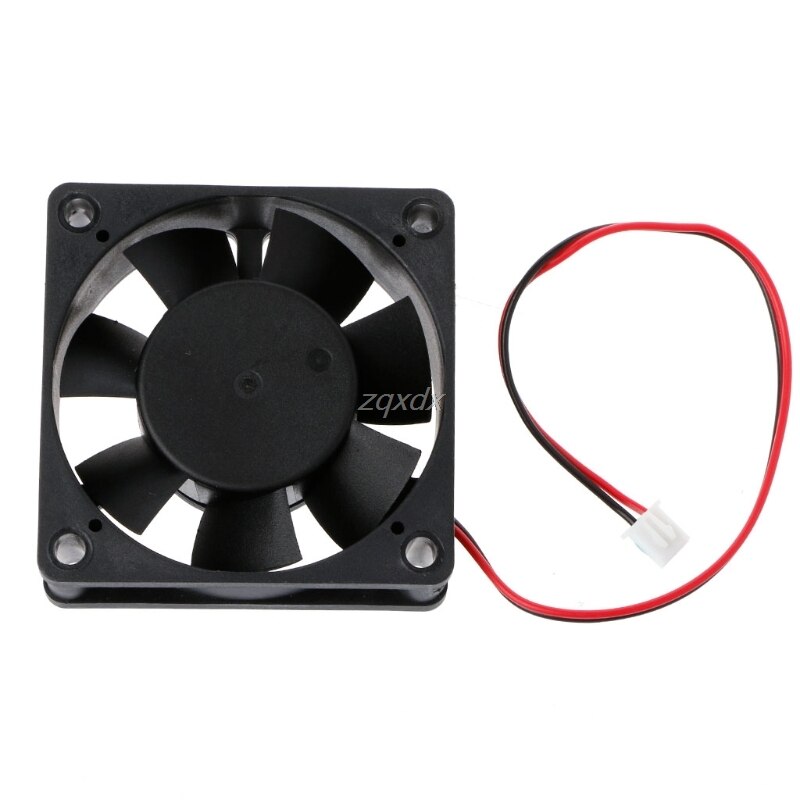 DC 12V 2-Pin Cooler Brushless Axial PC CPU Case Cooling Fan 6020 60mmX60mmX20mm Whosale&amp