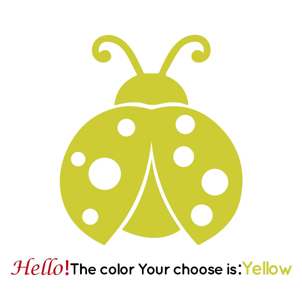 Free Shiping Love Wall Sticker Home Decoration For Bedroom Living Room Decor Wall Stickers Mural Vinyl Decorative Wallpaper: YELLOW