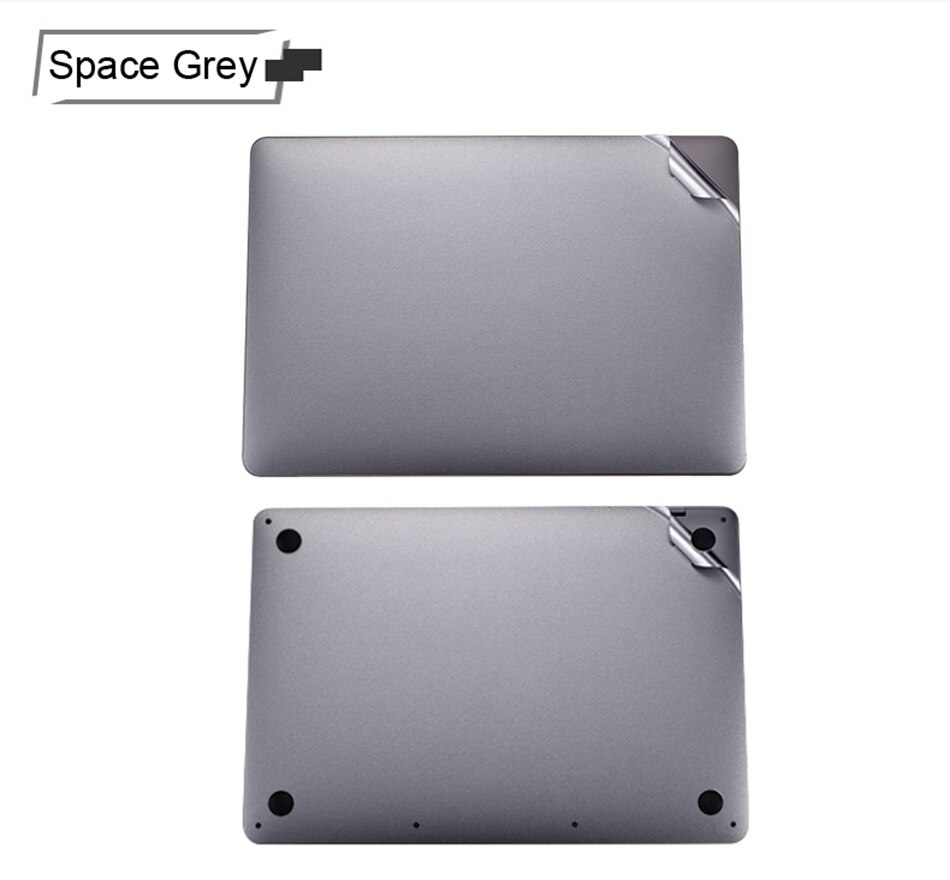 Autocollant complet pour MacBook Air 13 M1, A2337, A2179, A1932, housse de protection, repose-paume, pour le haut, le bas, le pavé tactile, nouveauté: Air13 M1 A2337 2020 / 2 in 1 Gray