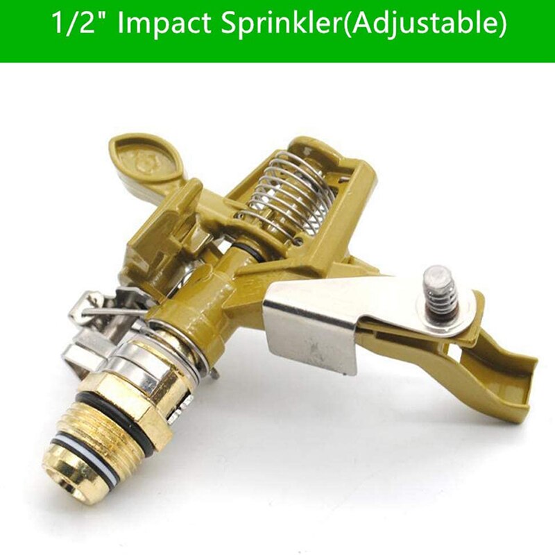 2 Packs 1/2 zoll Legierung Sprinkler, Heavy-Duty Auswirkungen Sprinkler, Sprinkler Bewässerung Sprinkler, für Garten Bewässerung