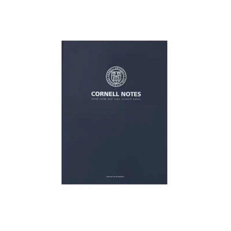 A4 80 Sheets Retro Cornell Efficient Notes Notebook Lined Blanked Large Thick Paper Waterproof Cover School and University