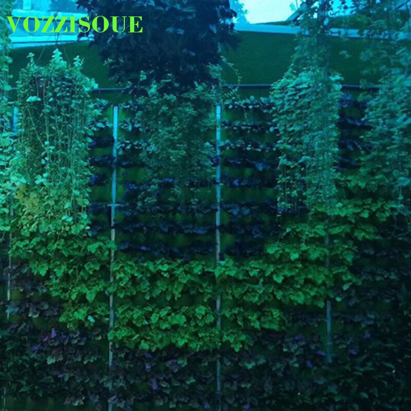 VOZZISOUE Muur Opknoping Planten Bonsai Zakken Planter Tuin Tas 9/18/25/36/49/ 56/64/81 zakken Verticale Tuin Groene Groeien Zakken