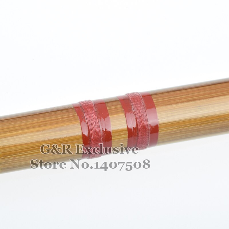 Handmade Bamboo Flute In D Key - Professional Bitter Bamboo Chinese Flute With Velvet Bag, Wood Color