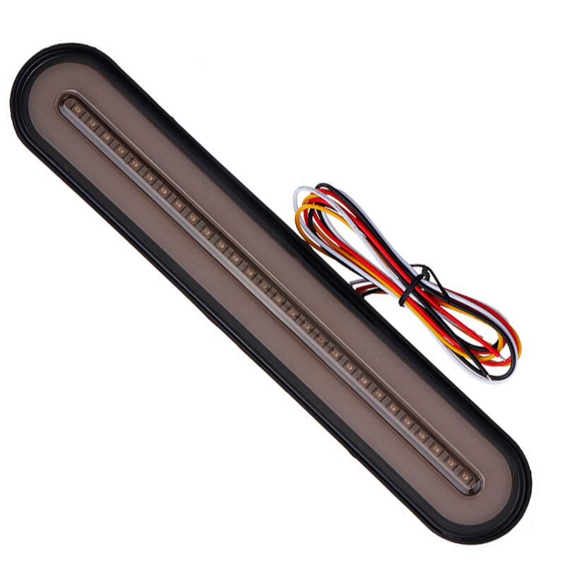 LED Trailer Truck Brake Light 3 in 1 Neon Halo Ring Tail Brake Stop Flowing Turn Signal Light Lamp Blinker Waterproof 12V-24V