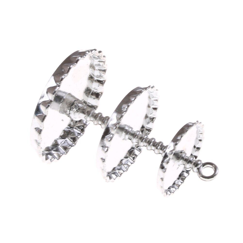 Metalen 3 Tiers Voedsel Taart Miniatuur Poppenhuis Bakkerij Display Standaard Lade Spelen Poppenhuis Simulatie Keuken Speelgoed Novelty 1:12 Schaal