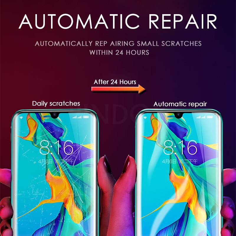 3D Protective On The For Huawei P8 P9 P10 P20 Lite Screen Protector For Huawei P20 Pro P9 P10 Plus Hydrogel Film Case