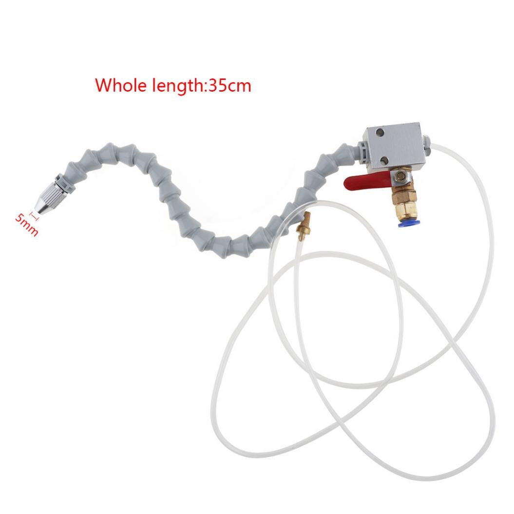 Witte Buis Inbrengen Cooling Spuit Met Kogelkraan Aanpassing Sluit 8 Mm Air Pijp Voor Metalen Snijden Graveren Cooling Machine